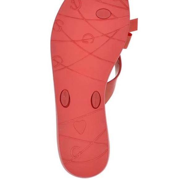 Guess Red Sandals with Bow Accent NWOT - Picture 5 of 10